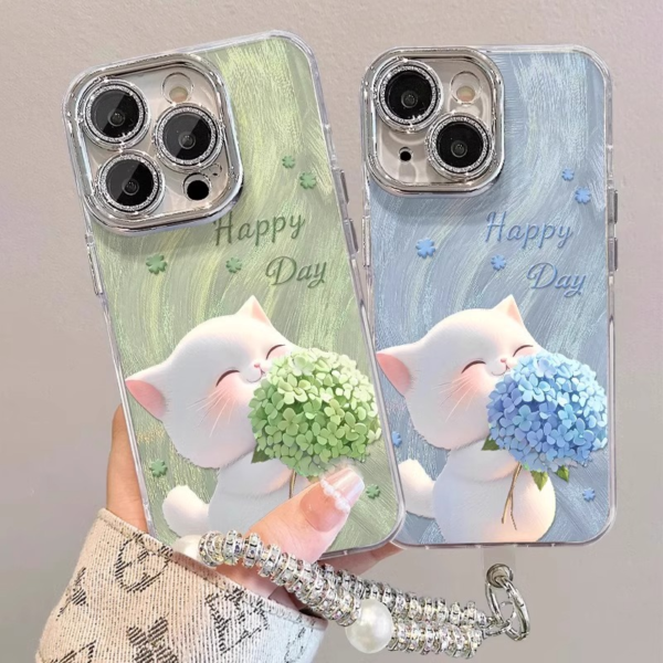 Blossoming Cat phone case