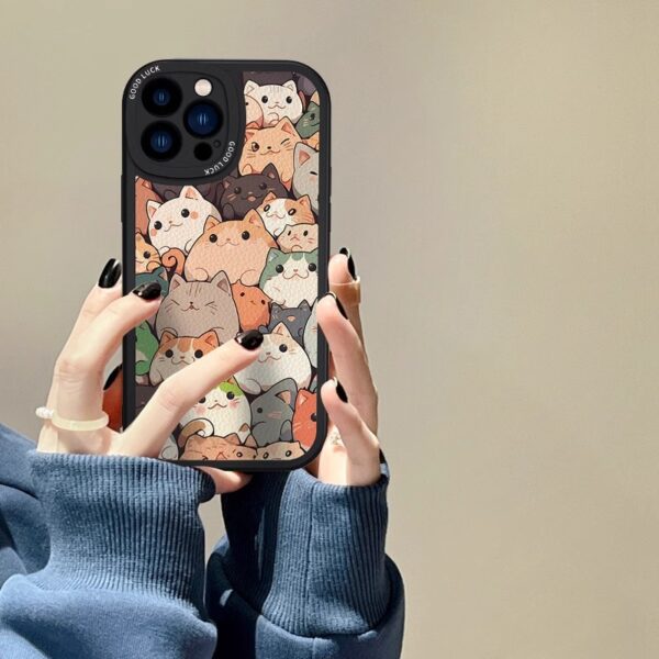 Painted Cat Phone Case - Image 2