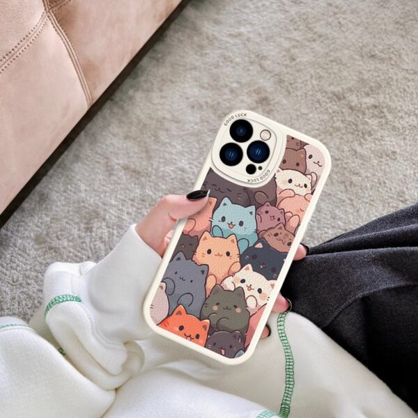 Painted Cat Phone Case - Image 3