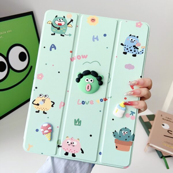 Cartoon anti drop iPad case