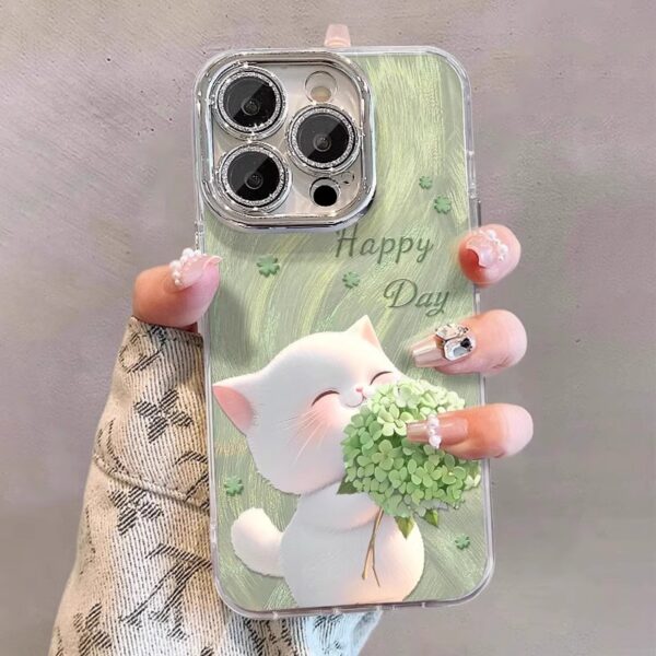 Blossoming Cat phone case - Image 2